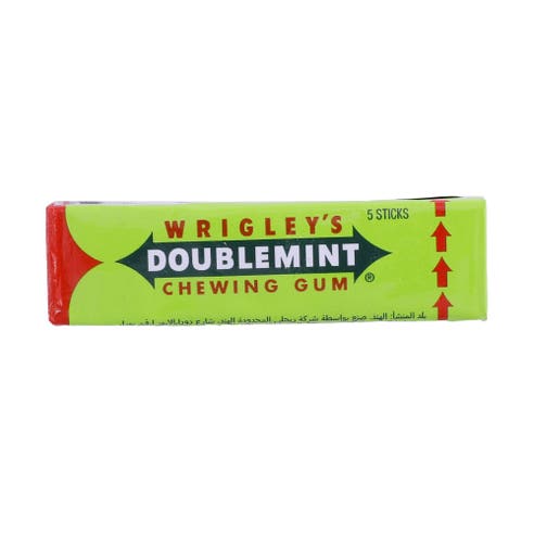 Wrigley's Double Mint Chewing Gum [5 Sticks] - Available at Alosra Online Supermarket