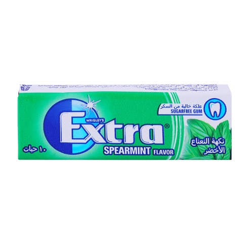 Wrigleys Extra Spearmint Sugar Free Gum 14g - Available at Alosra Online Supermarket