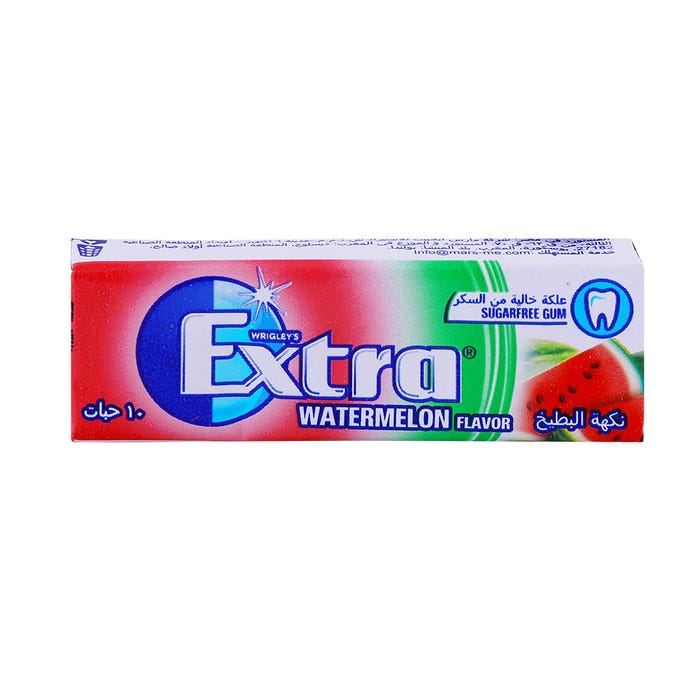Wrigleys Extra Pallet Water Melon 10's – Seasoned to Perfection – Available at Alosra Online Grocery Store.