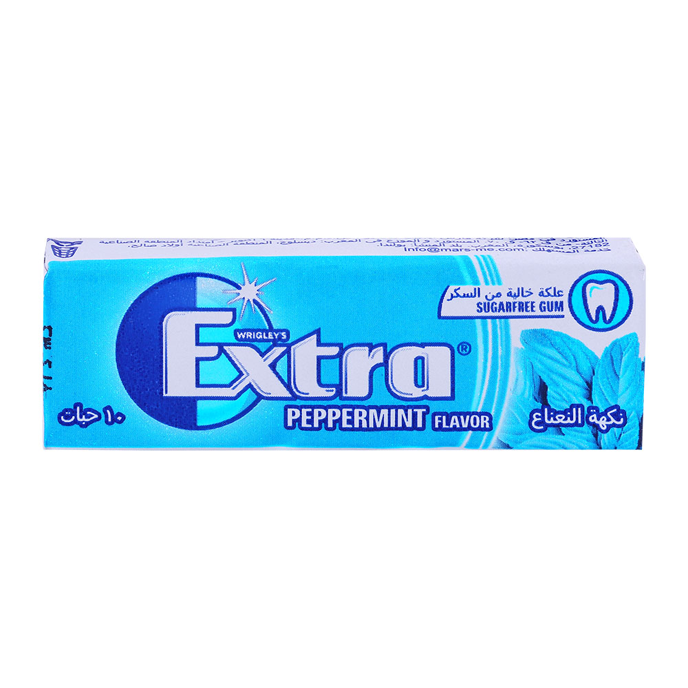 Wrigleys Extra Peppermint Sugar Free Gum 14g - Available at Alosra Online Supermarket