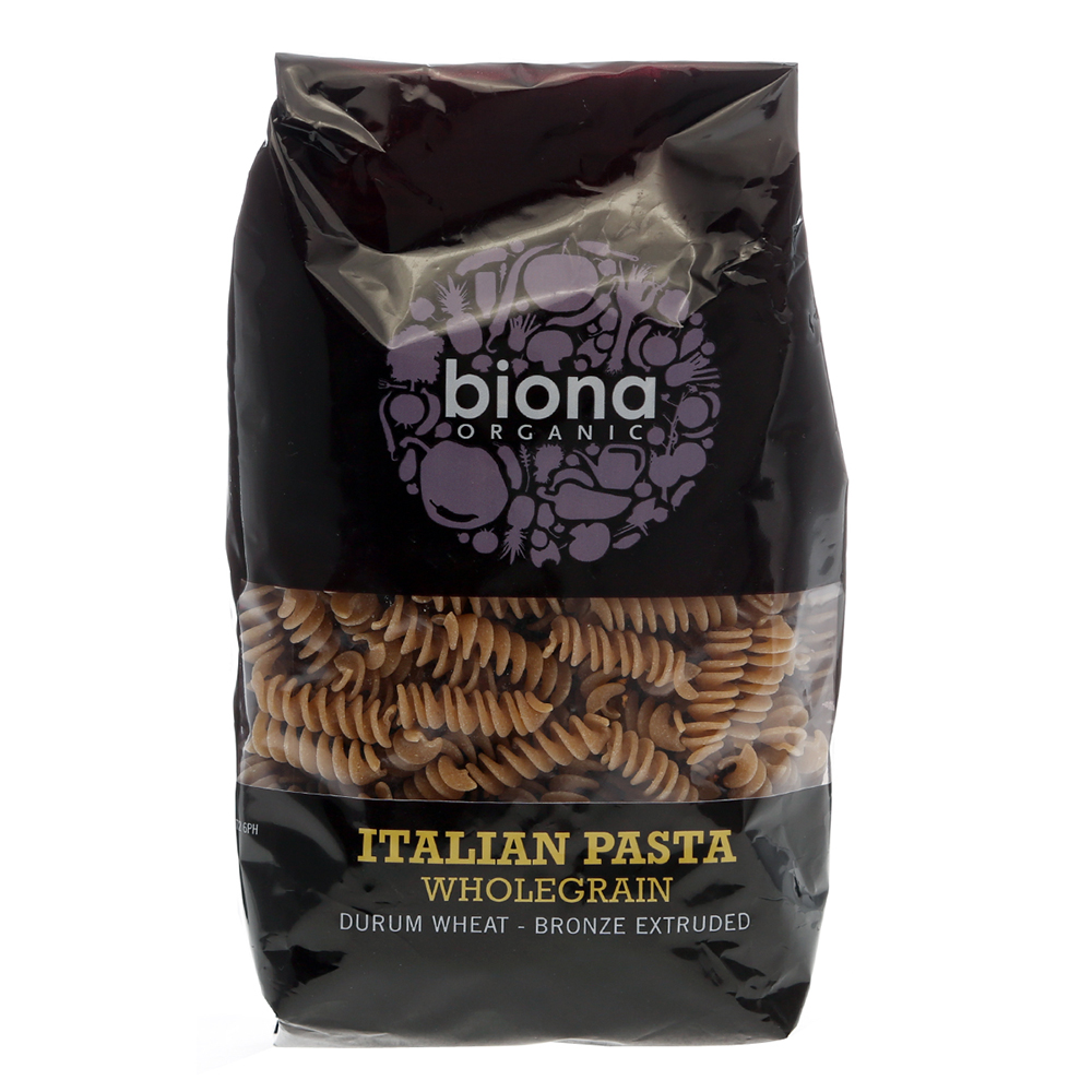 Biona Organic Wholegrain Fusilli Pasta 500g - Available at Alosra Online Supermarket