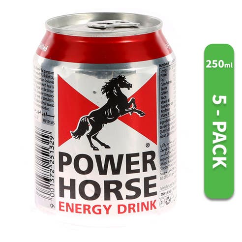 Power Horse Energy Drink 250ml [Pack of 5] - Available at Alosra Online Supermarket