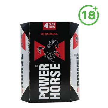 Power Horse Original Energy Drink Can 250ml [Pack of 4]