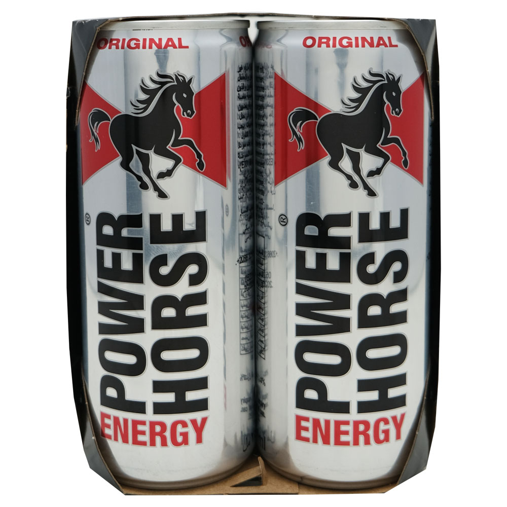 Power Horse Energy Drink Can 250ml [Pack of 4] - Bahrain Alosraonline store
