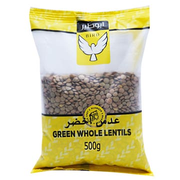 Bird Brand Green Lentils Whole 500g - Available at Alosra Online Supermarket