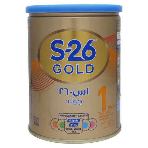 S-26 Gold Stage 1 Milk Powder 400g [0-6 Months] - Available at Alosra Online Supermarket