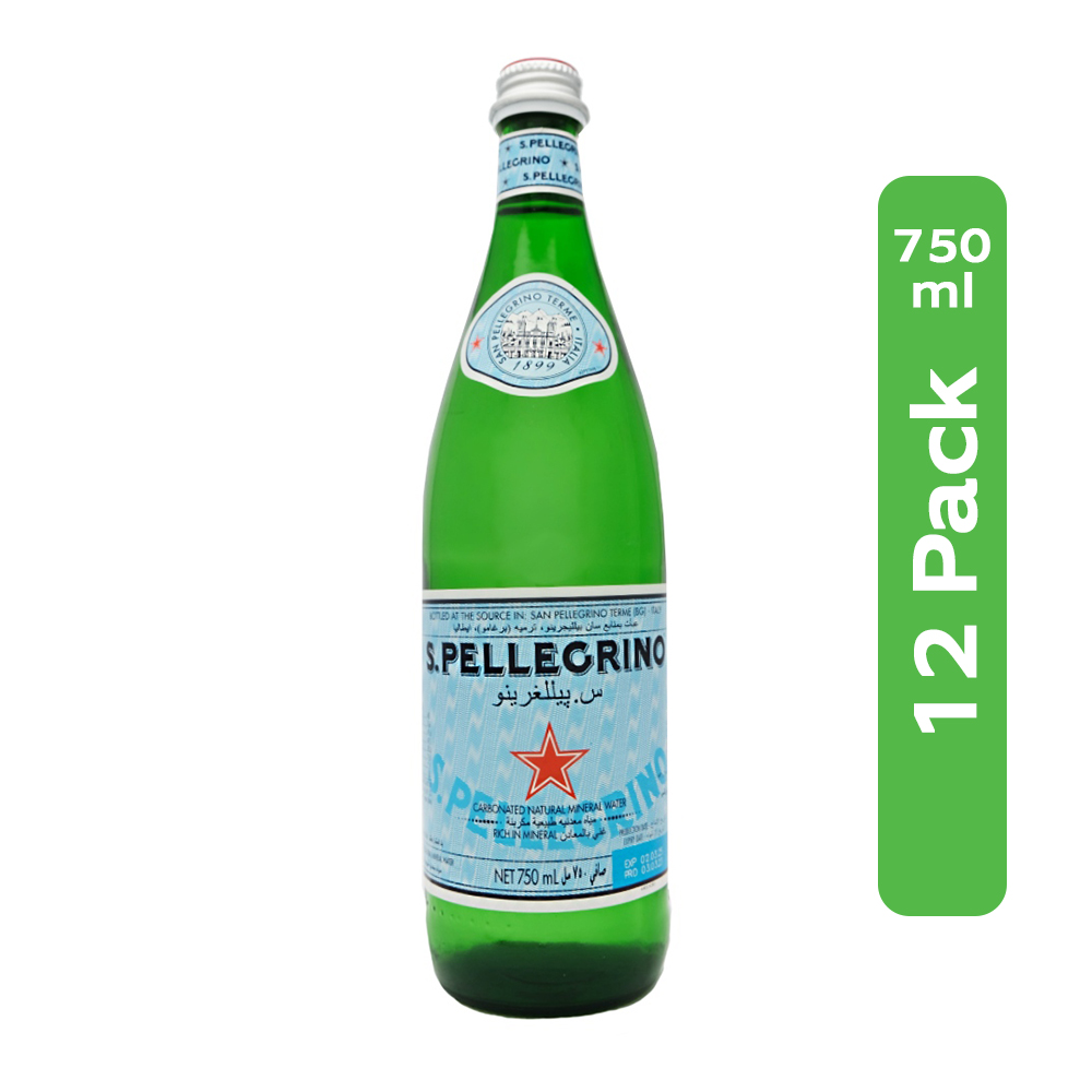 S.Pellegrino Sparkling Water 12x750ml 
