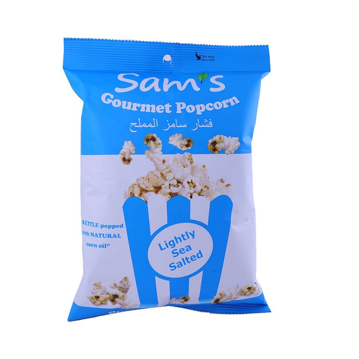 Sam's Lightly Sea Salted Popcorn 40g - Available at Alosra Online Supermarket