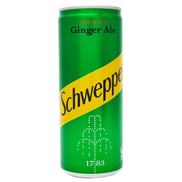 Schweppes Ginger Ale 250ml - Available at Alosra Online Supermarket