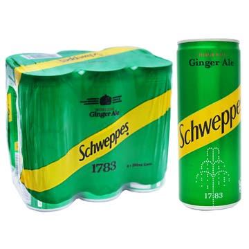 Schweppes Ginger Ale 250ml [6 Pack] - Available at Alosra Online Supermarket