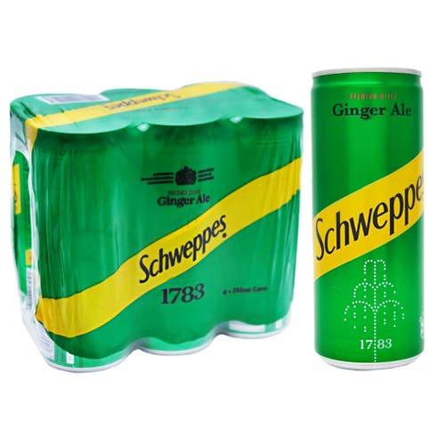 Schweppes Ginger Ale 250ml [6 Pack] - Available at Alosra Online Supermarket