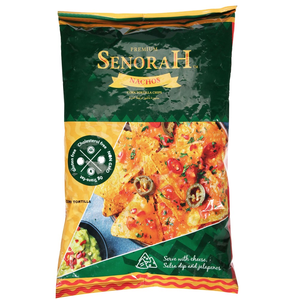 Senorah  Corn Tortilla Nachos 200g - Available at Alosra Online Supermarket