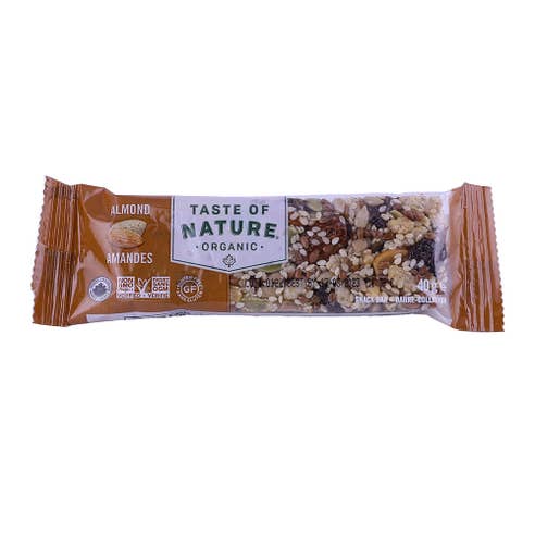 Taste Of Nature Almond Bar 40g - Available at Alosra Online Supermarket