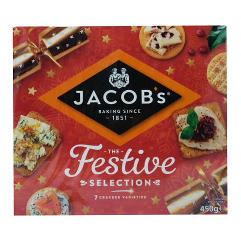 Jacobs Crackers The Festive Selection 450g - Available at Alosra Online Supermarket