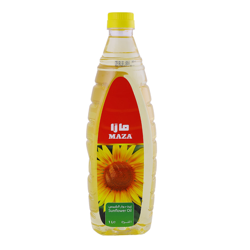Maza Sunflower Oil 1L - Available at Alosra Online Supermarket
