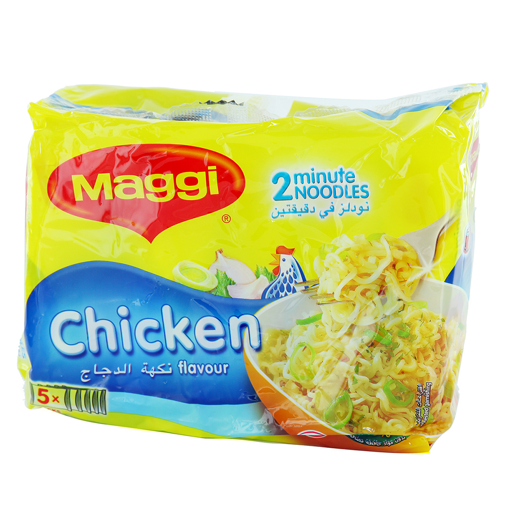 Maggi 2 Minute Chicken Noodles 77g [5 Pack] - Available at Alosra Online Supermarket