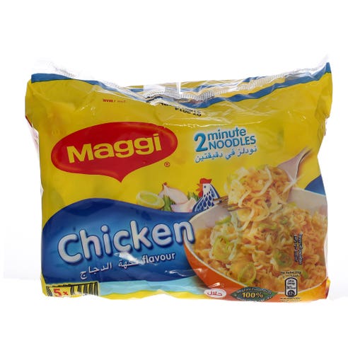 Maggi 2 Minute Chicken Noodles 80g [5 Pack] - Available at Alosra Online Supermarket