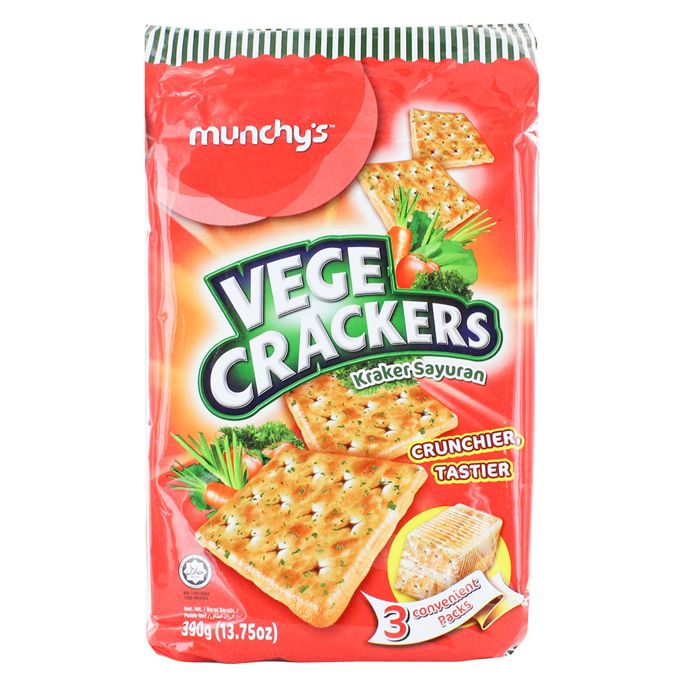 Munchy's Vegetable Crackers 390g - Available at Alosra Online Supermarket
