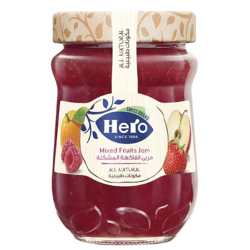 Hero Mixed Fruit Premium Preserve 340g - Available at Alosra Online Supermarket