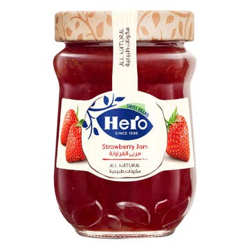 Hero Strawberry Jam 340g - Available at Alosra Online Supermarket