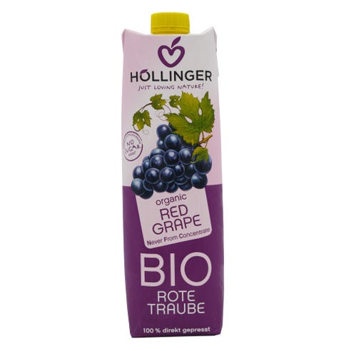 Hollinger Organic Red Grape Juice 1L - Available at Alosra Online Supermarket