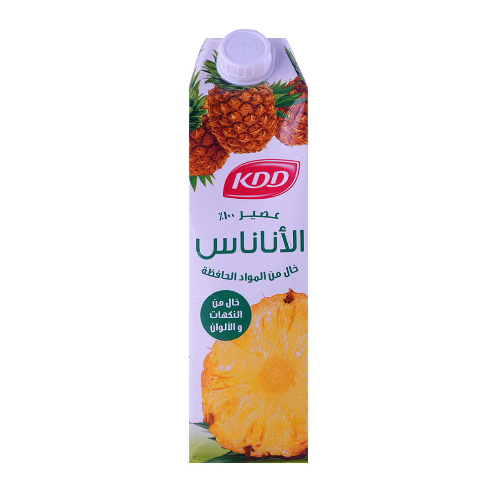 KDD Pineapple Juice 1L - Available at Alosra Online Supermarket