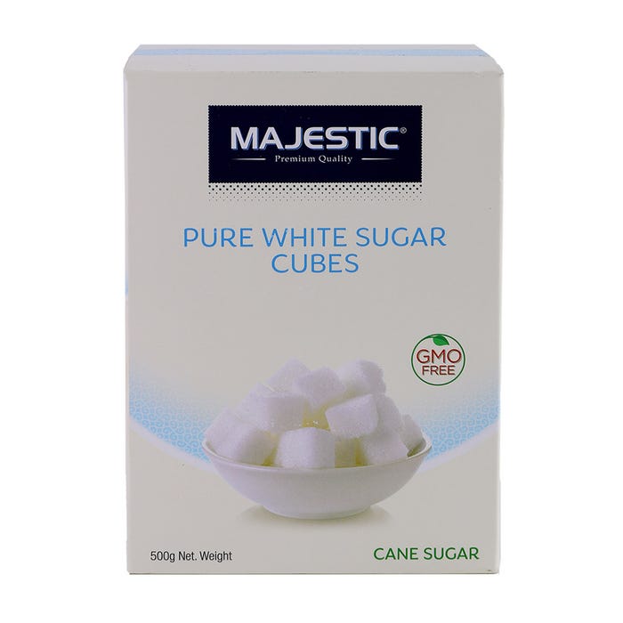 Majestic White Sugar Cube 500g – Savory & Satisfying – Available at Alosra Online Grocery Store.