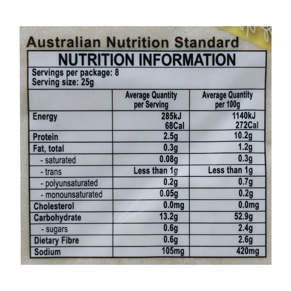 Mountain Bread Whole Wheat Wraps 200g right side image