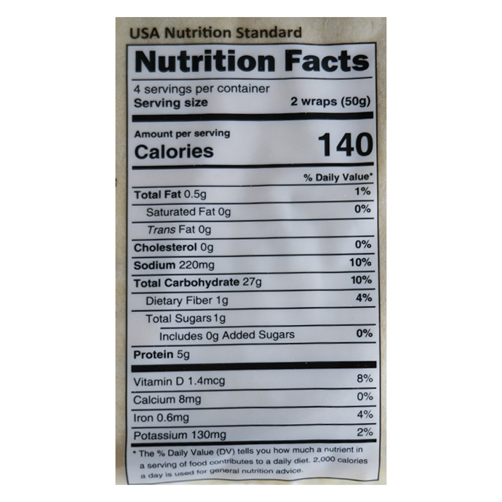 Mountain Bread Corn Wraps 200g left side image