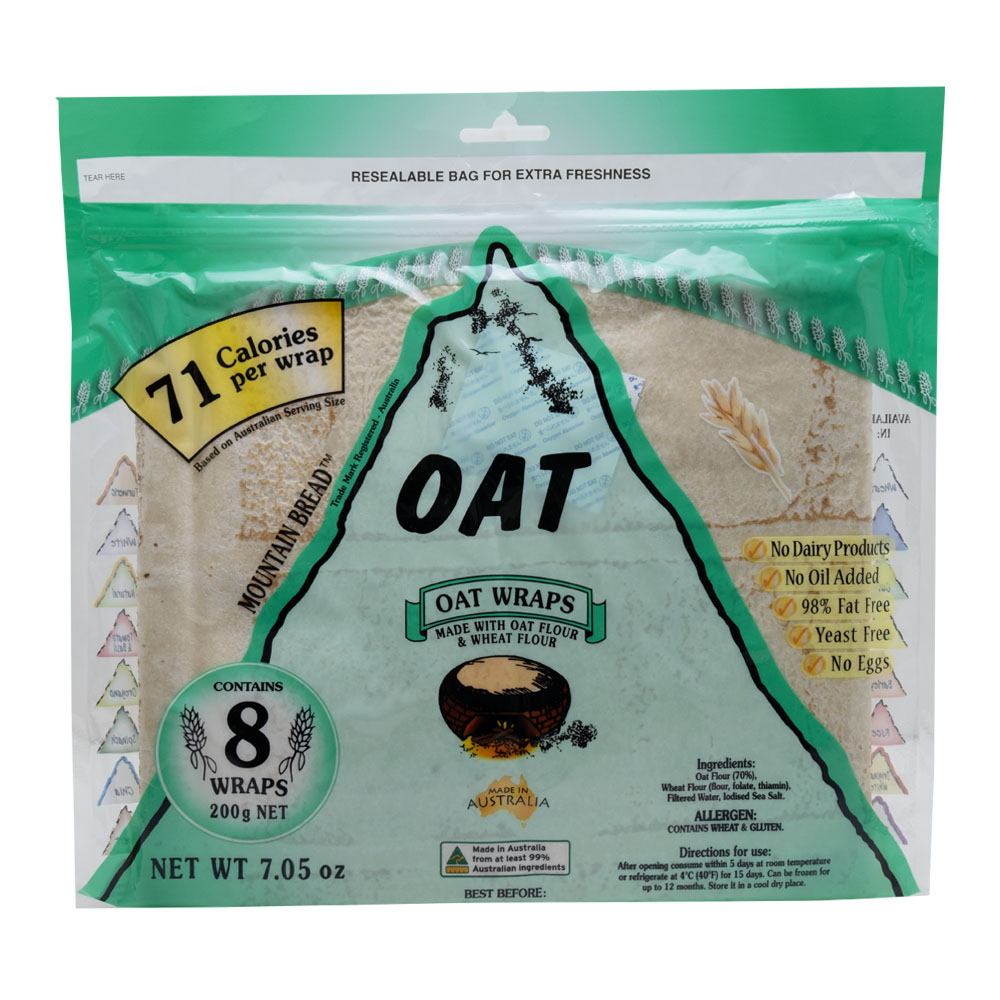 Mountain Bread Oat Wrap 200g - Available at Alosra Online Supermarket