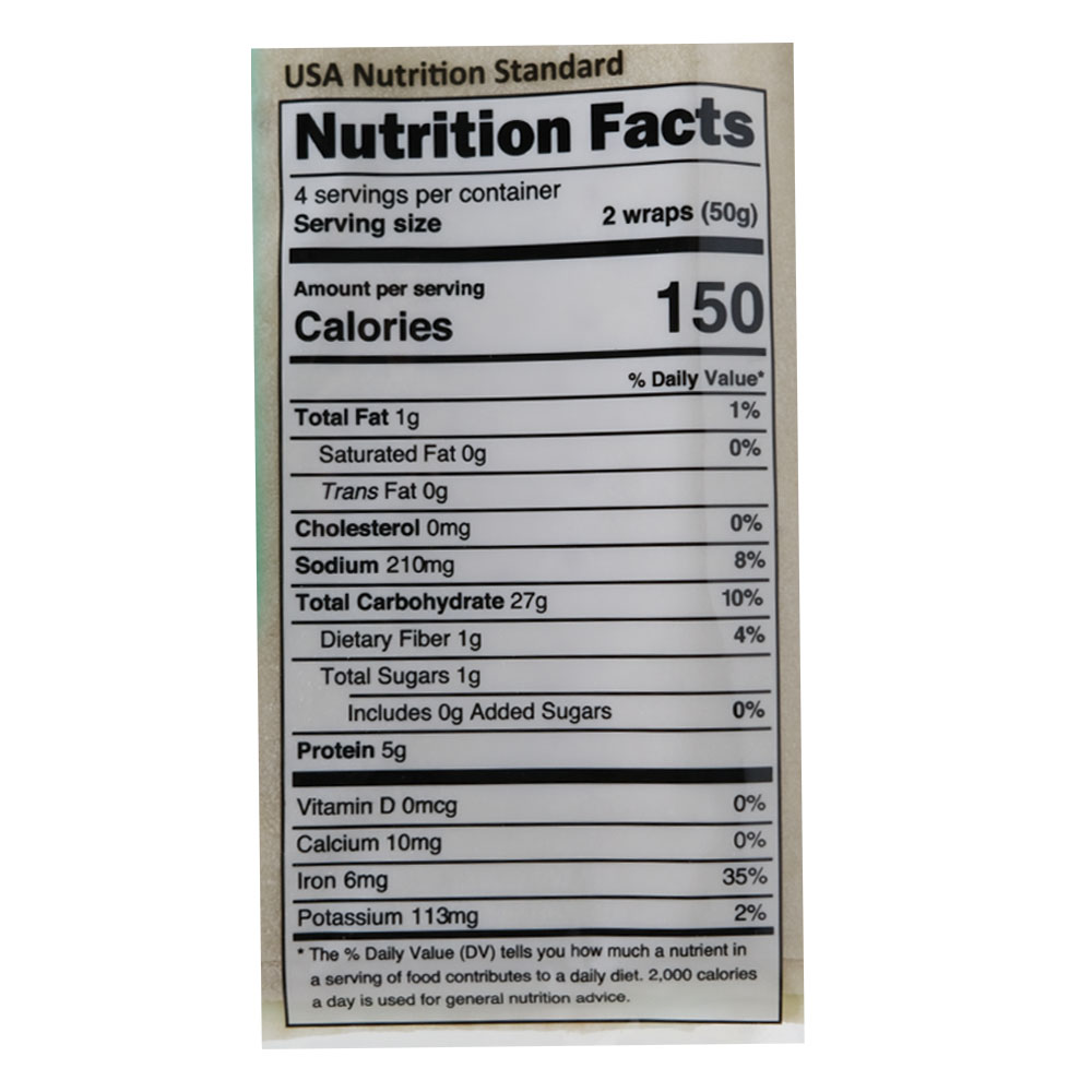 Mountain Bread Oat Wrap 200g left side image