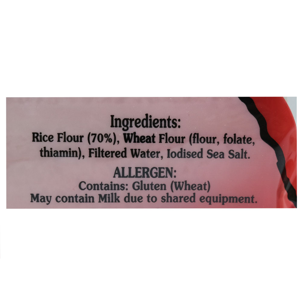 Mountain Bread Rice Wrap 200g back image