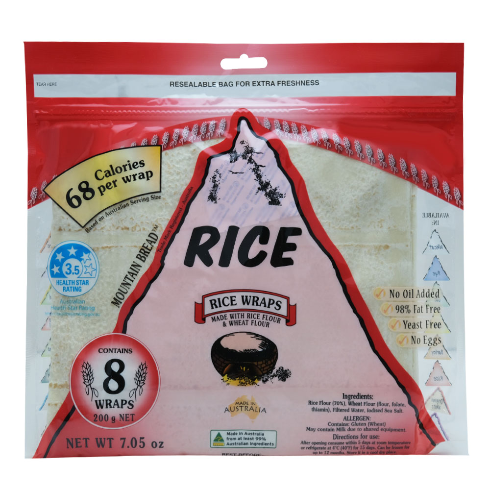 Mountain Bread Rice Wrap 200g - Available at Alosra Online Supermarket