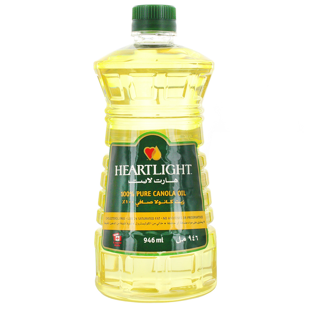 Heart Light 100% Pure Canola Oil 946ml - Available at Alosra Online Supermarket