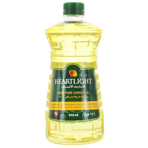 Heart Light 100% Pure Canola Oil 946ml - Available at Alosra Online Supermarket