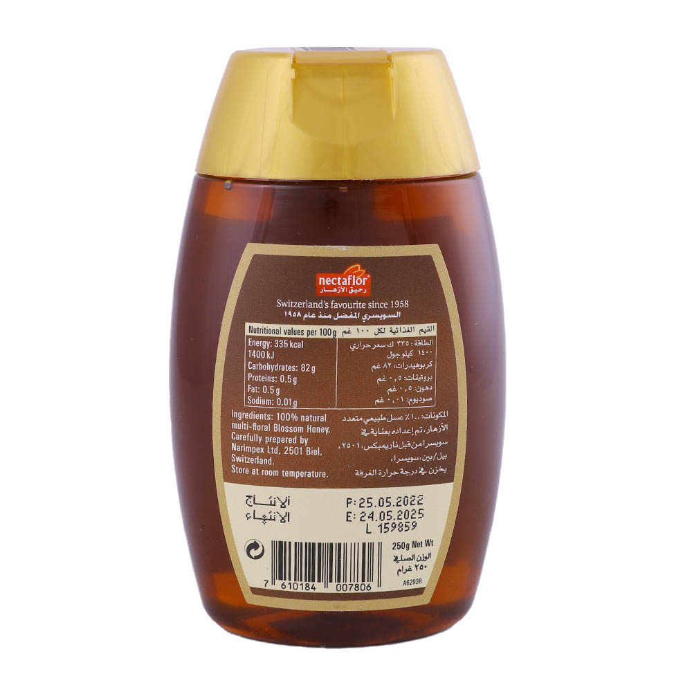 Nectaflor Natural Blossom Honey 250g back image