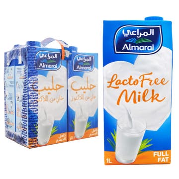 Almarai UHT Lactose Free Milk 4x1L 