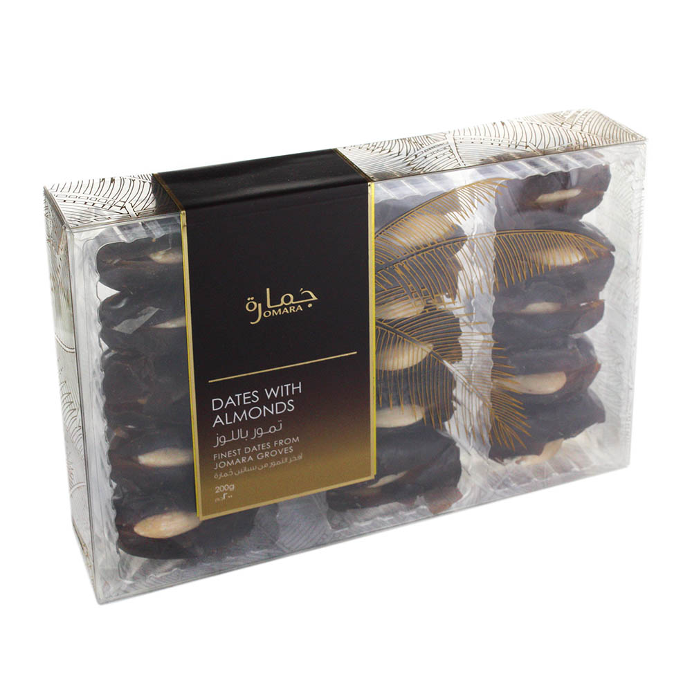 Jomara Dates with Almonds 200g - Available at Alosra Online Supermarket