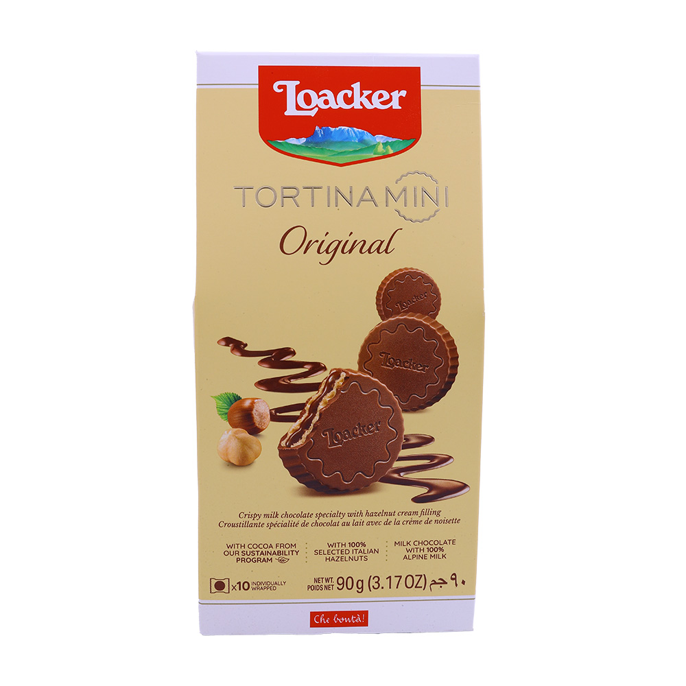 Loacker Original Tortina Mini Biscuits 90g - Available at Alosra Online Supermarket