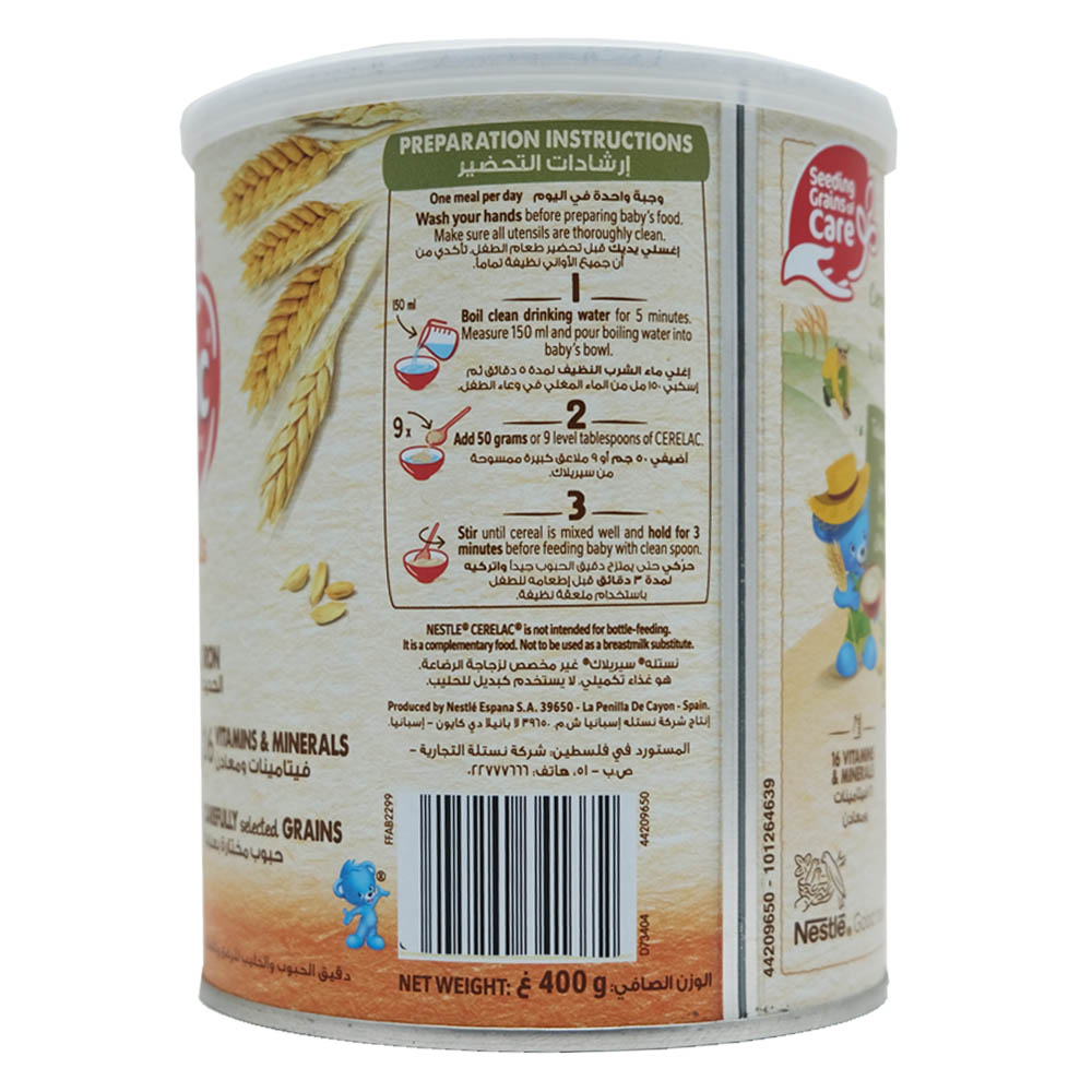 Nestle Cerelac Wheat & Fruits Baby Formula 400g [From 6 Months] left side image
