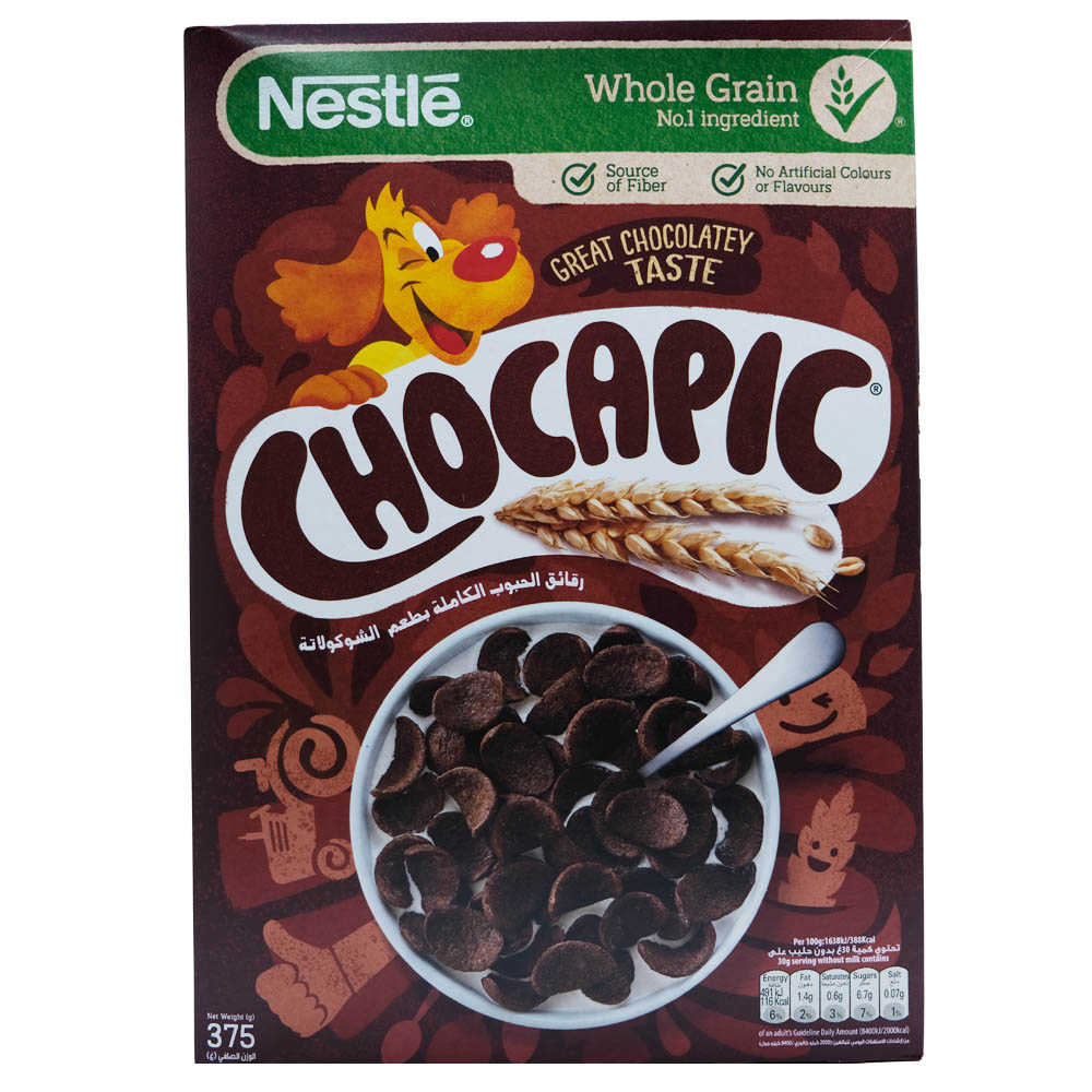 Nestle Chocapic Wheat Chocolate Cereal 375g - Available at Alosra Online Supermarket