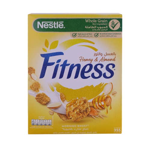 Nestle Fitness Honey & Almond Cereal 355g - Available at Alosra Online Supermarket