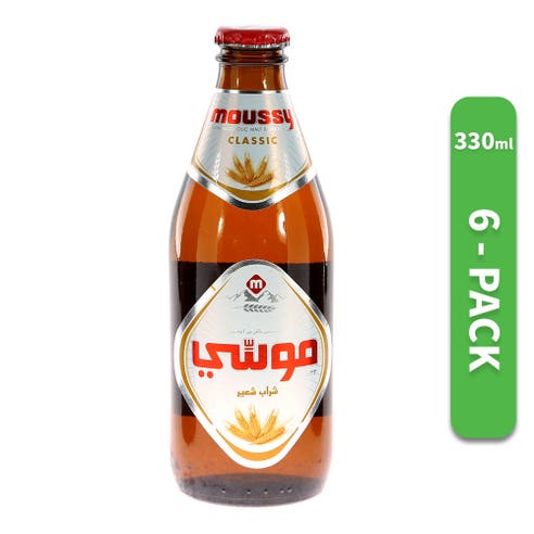 Moussy Classic Non-Alcoholic Malt Drink 330ml [Pack of 6] - Available at Alosra Online Supermarket
