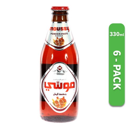 Moussy Pomegranate Non-Alcoholic Malt Drink 330ml [Pack of 6] - Available at Alosra Online Supermarket