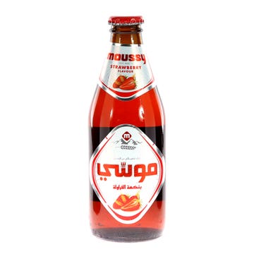 Moussy Strawberry Non-Alcoholic Malt Drink 330ml - Available at Alosra Online Supermarket