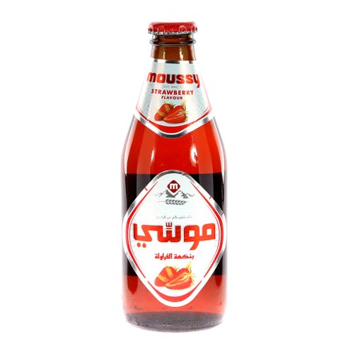 Moussy Strawberry Non-Alcoholic Malt Drink 330ml - Available at Alosra Online Supermarket