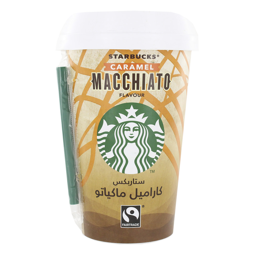 Starbucks Caramel Macchiato Drink 220ml - Available at Alosra Online Supermarket