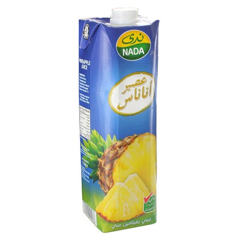 Nada Pineapple Uht Juice 1L - Available at Alosra Online Supermarket