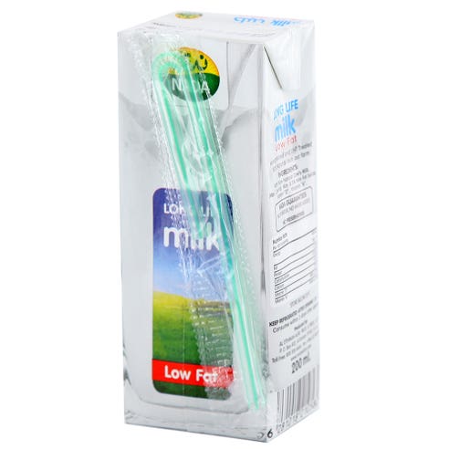 Nada Long Life Milk Low Fat 200ml - Available at Alosra Online Supermarket