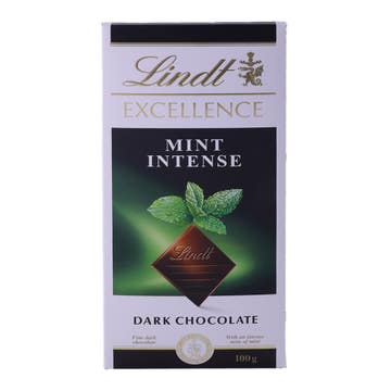Lindt Excellence Mint Intense Dark Chocolate 100g - Available at Alosra Online Supermarket